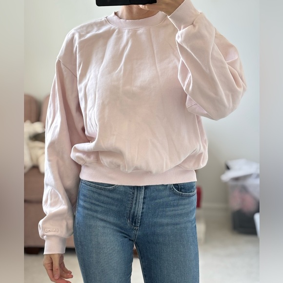 Skims holt renfrew oversized Women's Pink Sweatshirt medium Kim kardashian - Picture 2 of 9